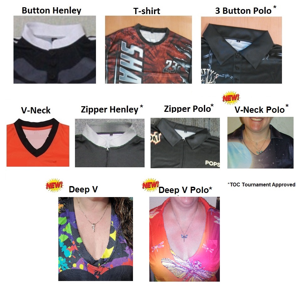 Collar and shirt style options